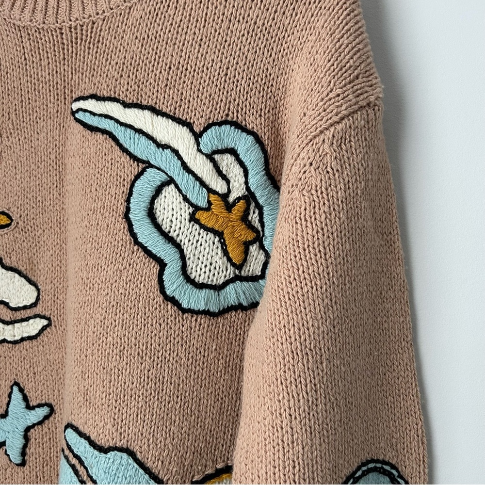 COACH Outerspace Intarsia Crewneck Sweater - Picture 4 of 8